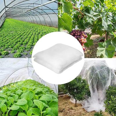 HDPE/PE/PP 플라스틱 드래그 스트링 곤충망 새 보호 과수원 정원 채소 꽃 과일 흰색