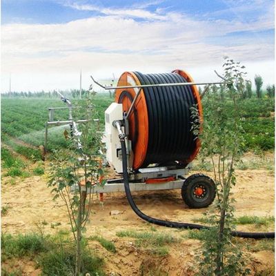 75 인치 지름 2024 튜브 릴 기계와 붐 750 KG 농장 관개 시스템