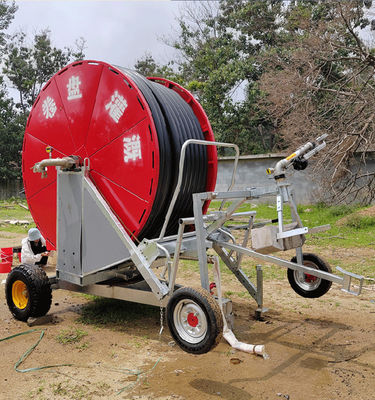 75 인치 지름 2024 튜브 릴 기계와 붐 750 KG 농장 관개 시스템