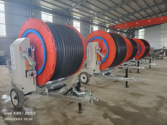 견고한 트러스 포함 된 농업용 첨단하고 강력한 Hose Reel 관개 시스템 직경 236cm