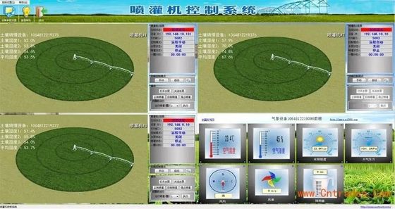 엔진 230 KG 물 절약 센터 회전 관개 농업용 스프링클러 물 절약