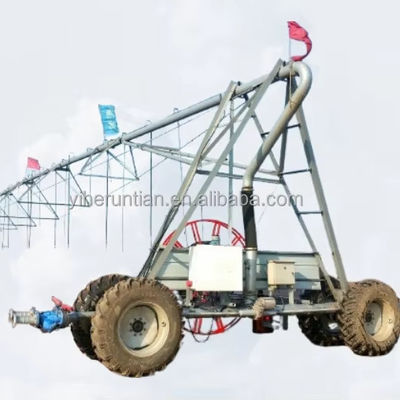 원격 모니터링 3800 KG 자동 측면 선형 이동 농장 관개 시스템 정원