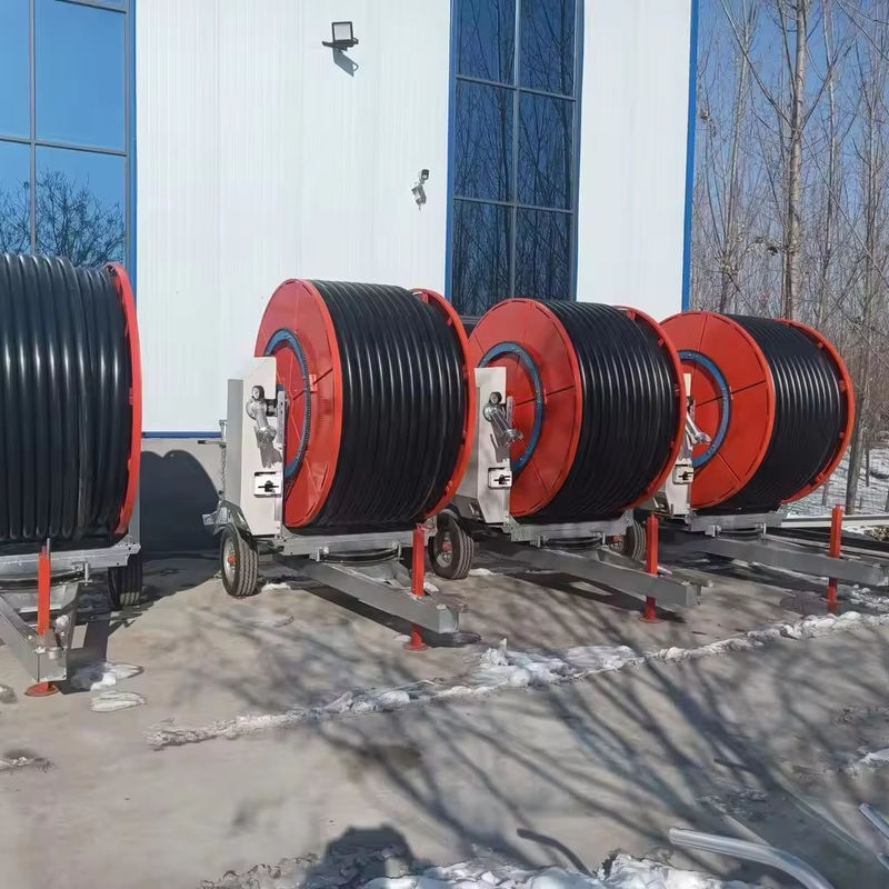 조절 가능한 스프레이 농업 Hose Reel 관개 시스템 첨단 기술과 트러스로 다재다능한 관개 솔루션
