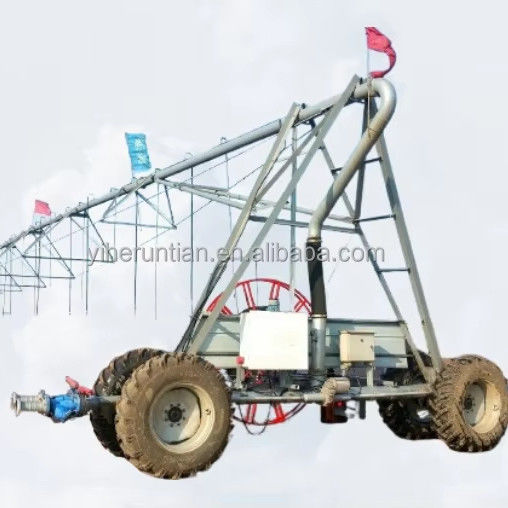 원격 모니터링 3800 KG 자동 측면 선형 이동 농장 관개 시스템 정원